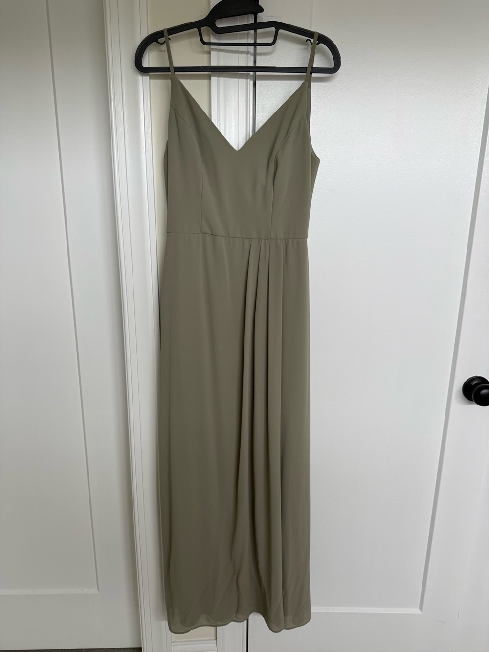 David's Bridal Eucalyptus Spaghetti Strap Bridesmaids Dress